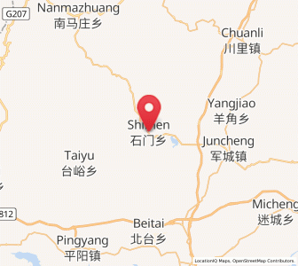 Map of Shimen, Hebei