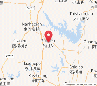 Map of Shimen, Henan