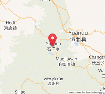 Map of Shimen, Shanxi