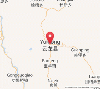 Map of Shimen, Yunnan