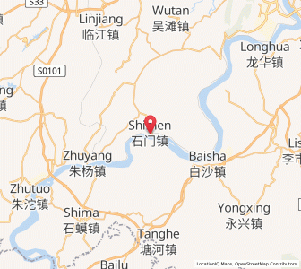 Map of Shimen, Chongqing