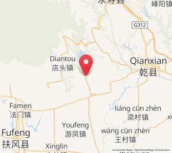 Map of Shiniu, Shaanxi