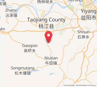 Map of Shiniujiang, Hunan