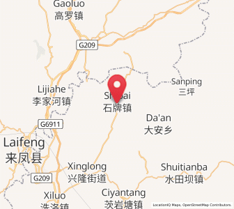 Map of Shipaidong, Hunan