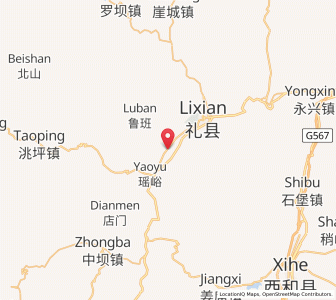 Map of Shiqiao, Gansu