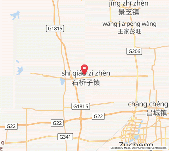 Map of Shiqiaozi, Shandong
