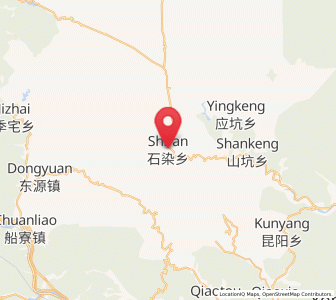 Map of Shiran, Zhejiang