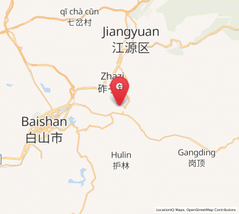 Map of Shiren, Jilin