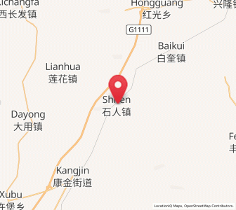 Map of Shiren, Heilongjiang