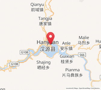 Map of Shirong, Sichuan