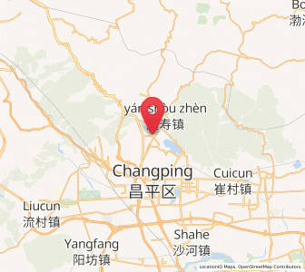 Map of Shisanling, Beijing