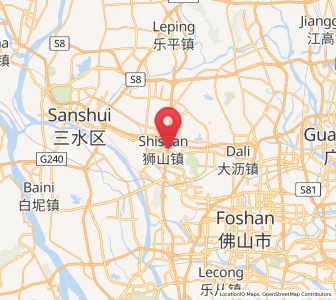 Map of Shishan, Guangdong