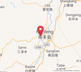 Map of Shishan, Jiangxi