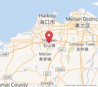 Map of Shishan, Hainan