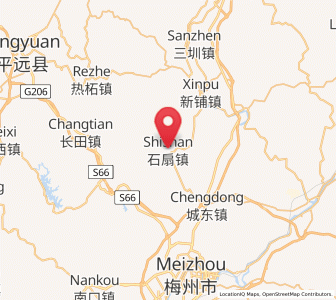 Map of Shishan, Guangdong