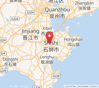 Map of Shishi, Fujian