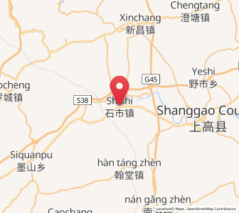 Map of Shishi, Jiangxi