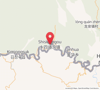 Map of Shisidaogou, Jilin