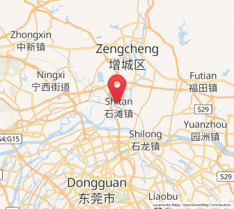 Map of Shitan, Guangdong