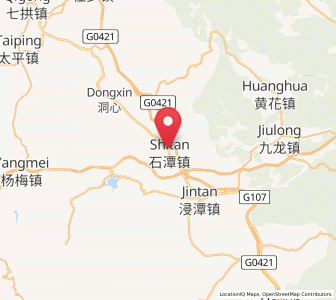 Map of Shitan, Guangdong