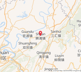 Map of Shitan, Chongqing