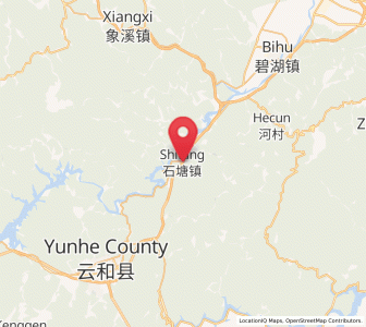 Map of Shitang, Zhejiang