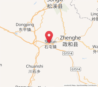 Map of Shitun, Fujian