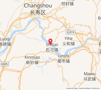 Map of Shituo, Chongqing