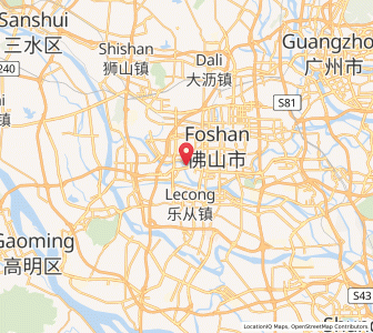 Map of Shiwan, Guangdong