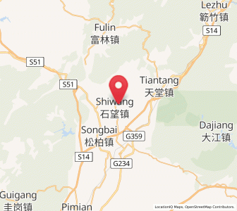 Map of Shiwang, Guangdong