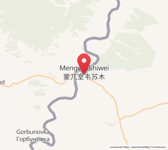 Map of Shiwei, Inner Mongolia