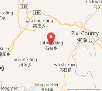 Map of Shixia, Jiangxi