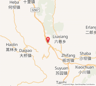 Map of Shixia, Gansu