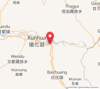Map of Shixiang, Qinghai