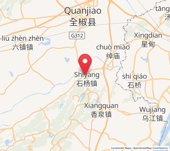 Map of Shiyang, Anhui