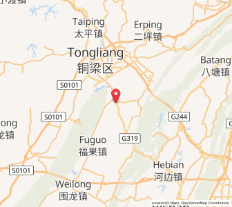 Map of Shiyu, Chongqing