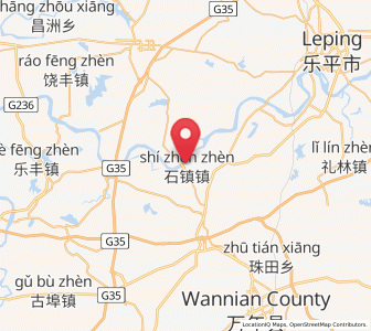 Map of Shizhen, Jiangxi