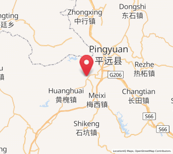 Map of Shizheng, Guangdong