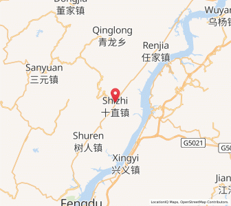 Map of Shizhi, Chongqing