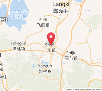 Map of Shizi, Anhui