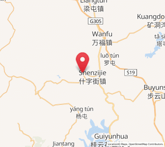 Map of Shizijie, Liaoning
