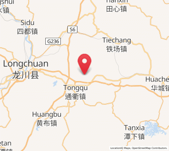 Map of Shizikeng, Guangdong
