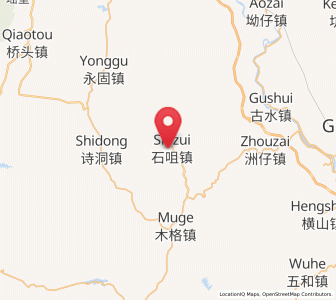 Map of Shizui, Guangdong