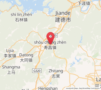 Map of Shouchang, Zhejiang