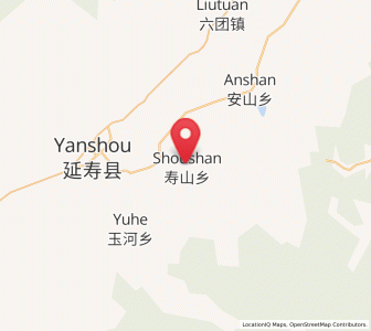 Map of Shoushan, Heilongjiang