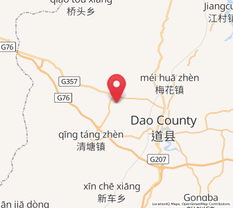 Map of Shouyan, Hunan