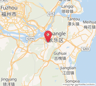 Map of Shouzhan, Fujian