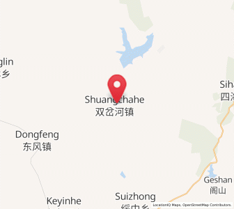 Map of Shuangchahe, Heilongjiang