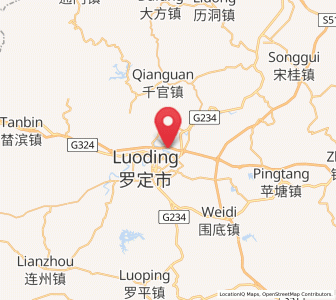 Map of Shuangdong, Guangdong