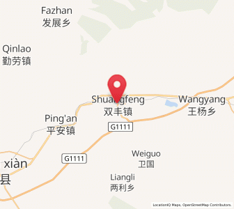 Map of Shuangfeng, Heilongjiang